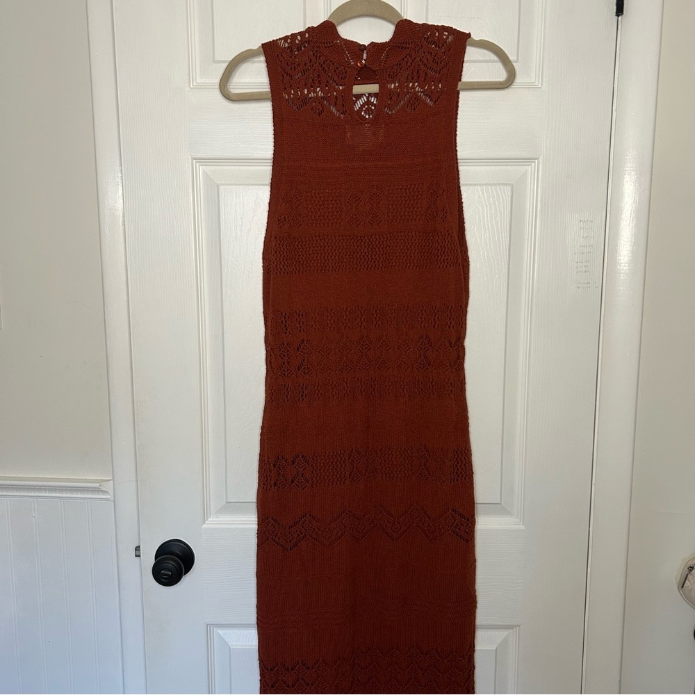 Anthropologie Crochet Midi Dress - Picture 8 of 12